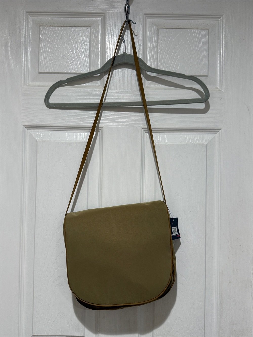 Mycra Pac Olive Canvas Satchel with Long Strap